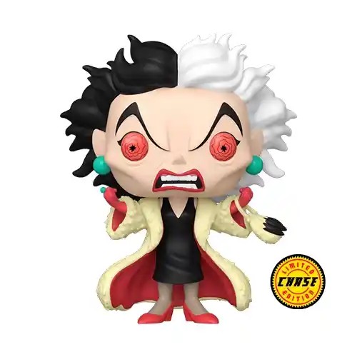 FU90259-Chase.jpg Funko Pop! Cartoon Animation: Disney - 101 Dalmatians - Cruella De Vil - Chase #1663 - Image 1