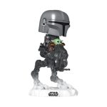 Funko Pop! Rides Deluxe Star Wars: The Mandalorian & Grogu - The Mandalorian with Grogu in Imperial Remnant AT-RT #837