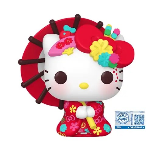 FU91717.jpg Funko Pop! Cartoon Animation: Sanrio - Hello Kitty & Friends - Hello Kitty (Kimono) (Exclusive) #135 - Image 1