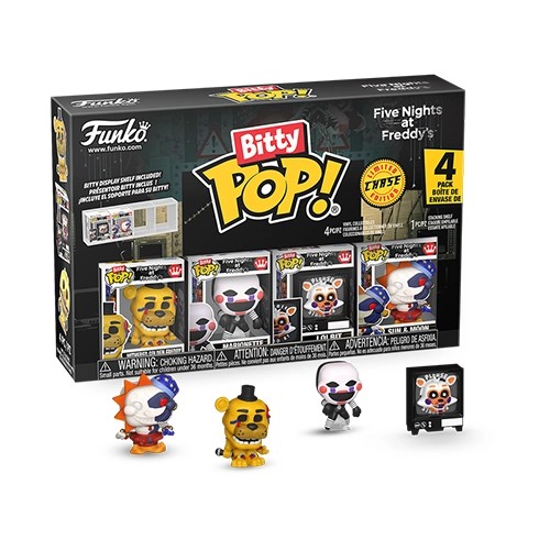 FU92956 Funko Bitty Pop! Games: Five Nights at Freddys - Withered Golden Freddy 4-Pack - Image 1