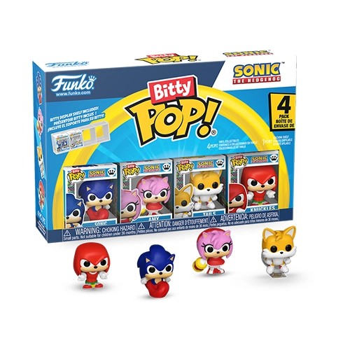 FU92959 Funko Bitty Pop! Games: Sonic the Hedgehog - Sonic 4-Pack - Image 1