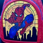 Funko Loungefly Super Heroes: Marvel Spider-man Stained Glass Mini Backpack - Image 8