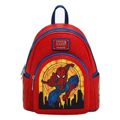 LF-MVBK0329.jpg Funko Loungefly Super Heroes: Marvel Spider-man Stained Glass Mini Backpack - Image 1