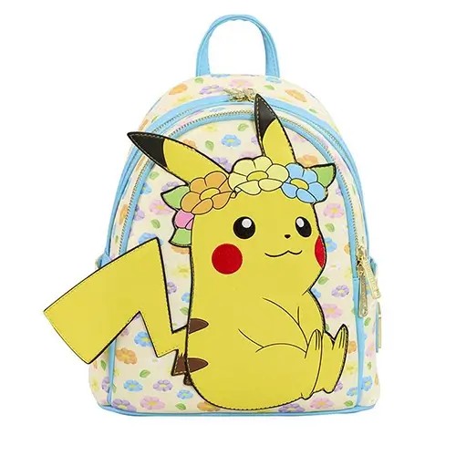 LF-PMBK0287.jpg Funko Loungefly Games: Nintendo - Pokemon - Floral Crown Pikachu Mini Backpack - Image 1