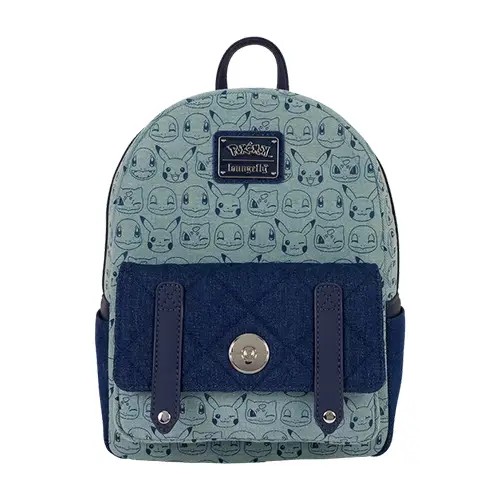 LF-PMBK0337.jpg Funko Loungefly! Leather Games: Nintendo - Denim Patches Mini Backpack - Image 1