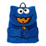 Funko Loungefly! Leather Tv Show: Sesame Street - Cookie Monster Plush Mini Backpack