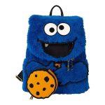 Funko Loungefly! Leather Tv Show: Sesame Street - Cookie Monster Plush Mini Backpack - Image 3