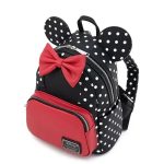 Funko Loungefly! Leather Cartoon Animation: Disney - Minnie Mouse Black & White Polka Dot Cosplay Mini Backpack - Image 3