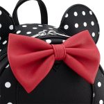 Funko Loungefly! Leather Cartoon Animation: Disney - Minnie Mouse Black & White Polka Dot Cosplay Mini Backpack - Image 4