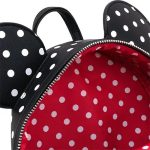 Funko Loungefly! Leather Cartoon Animation: Disney - Minnie Mouse Black & White Polka Dot Cosplay Mini Backpack - Image 6