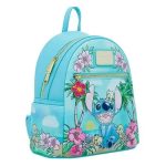 Funko Loungefly! Leather Cartoon Animation: Disney - Lilo & Stitch -  Stitch with Ducklings Tropical Mini Backpack - Image 2