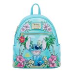 Funko Loungefly! Leather Cartoon Animation: Disney - Lilo & Stitch -  Stitch with Ducklings Tropical Mini Backpack