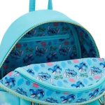 Funko Loungefly! Leather Cartoon Animation: Disney - Lilo & Stitch -  Stitch with Ducklings Tropical Mini Backpack - Image 4