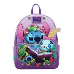 Funko Loungefly! Leather Cartoon Animation: Disney - Lilo & Stitch - Stitch & Scrump Reading Book Mini Backpack