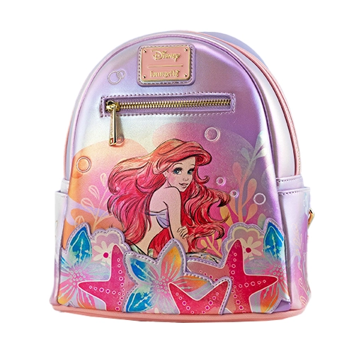 LF-WDBK4205.webp Funko Loungefly! Leather Cartoon Animation: Disney - My Little Mermaid - Ariel Soft Floral Mini Backpack - Image 1