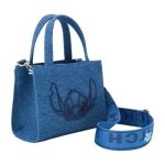 Funko Loungefly! Leather Cartoon Animation: Disney - Lilo & Stitch - Stitch Minimal Denim Tote Bag - Image 3