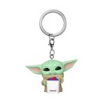 Pocket Pop! Keychain: Mandalorian & Grogu S2 - Grogu with Popcorn