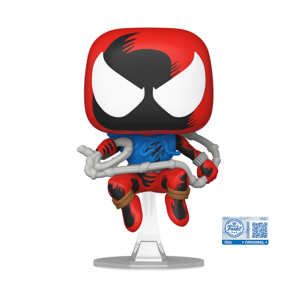 FU91961 Pop! Marvel: Spider-Man -Scarlet Spider (Swinging) (Exc) - Image 1