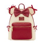 Loungefly! Leather: Disney Minnie Mouse Rock the Dots Mini Backpack